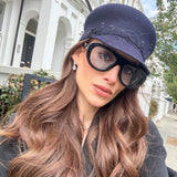 Silver Double Pear Drop Studs