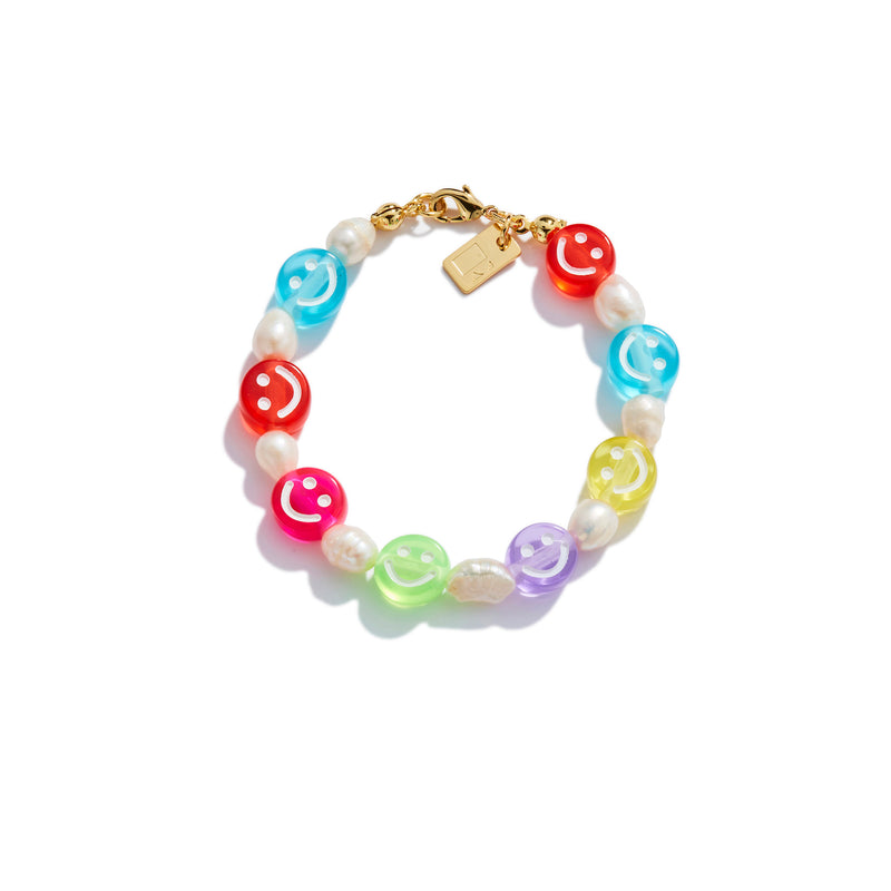 Freshwater Pearl and Smile Bracelet
