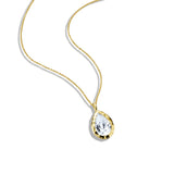 Pear Molten Frame Necklace