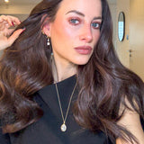 Pear Molten Frame Necklace