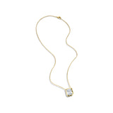 Emerald Cut Molten Frame Necklace