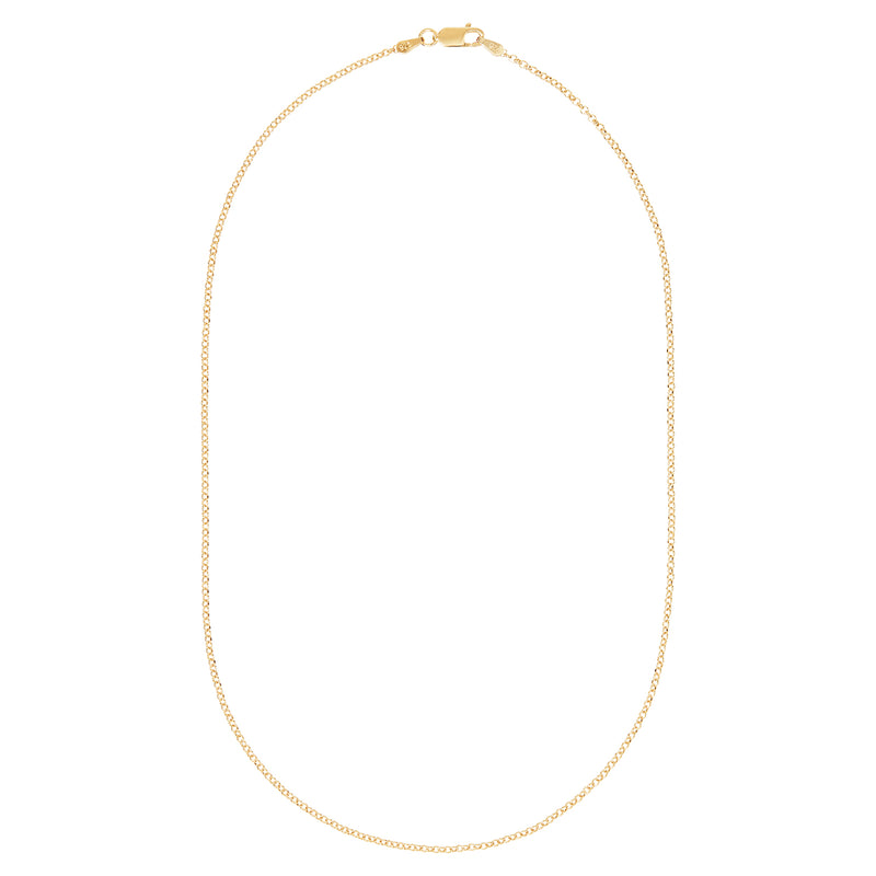 Gold Fine Chain Necklace for Charms