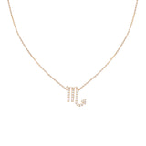 Scorpio zodiac necklace by Rosie Fortescue Jewellery — demi-fine star sign pendant necklace UK
