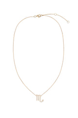 Scorpio zodiac necklace by Rosie Fortescue Jewellery — demi-fine star sign pendant necklace UK