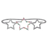 Black Rhodium Rainbow Star Hand Cuff - Sale