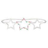 Silver Rainbow Star Hand Cuff - Sale