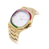 Gold Rainbow Bezel Watch - Sale