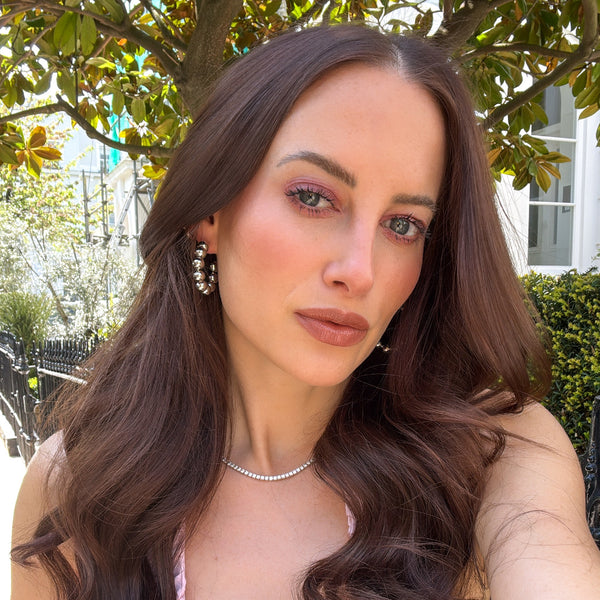 Silver Ball Hoops