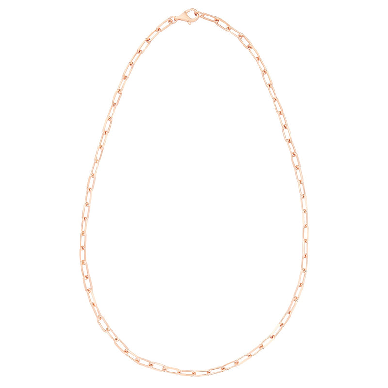 Rose Gold Long Chain Necklace - Sale