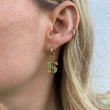 Dollar Charm Hoops - Sale