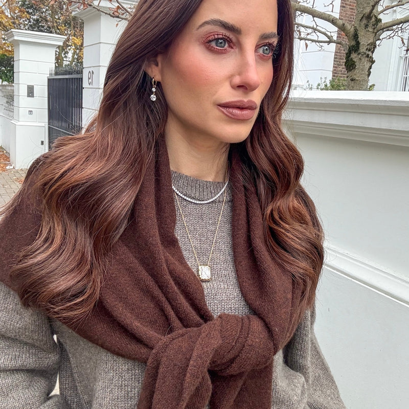 Emerald Cut Molten Frame Necklace