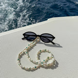Freshwater Pearl And Turquoise Evil Eye Sunglasses Chain