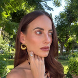 Gold Layered Hoop Studs