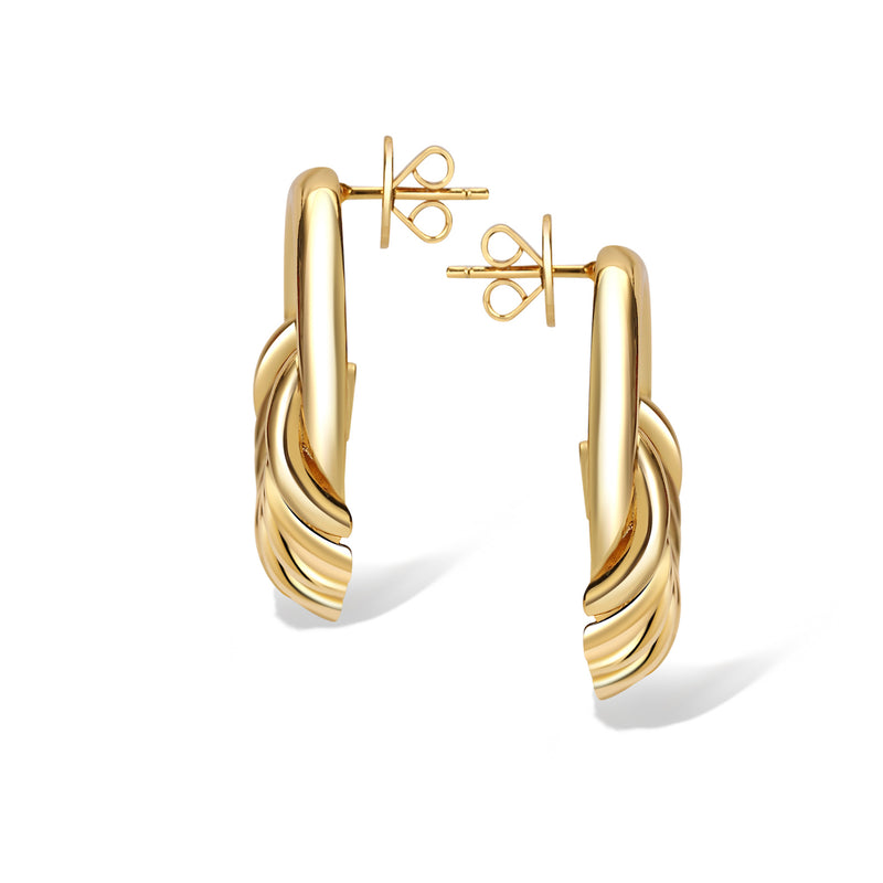 Gold Layered Hoop Studs