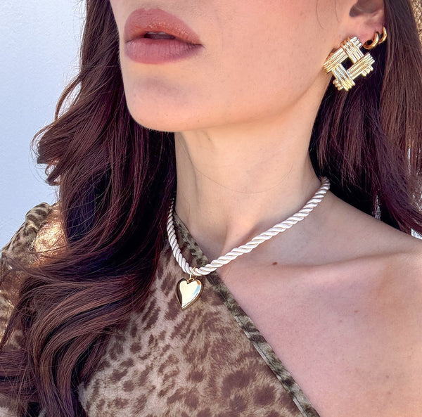 Gold Criss Cross Studs