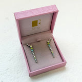 Silver Pastel Rainbow Skeleton Studs