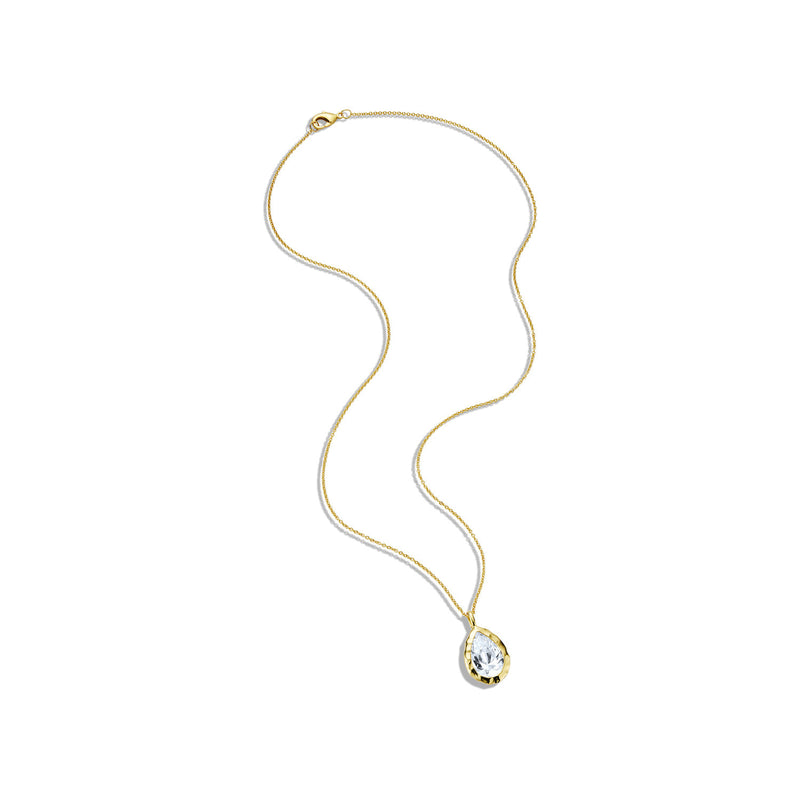 Pear Molten Frame Necklace