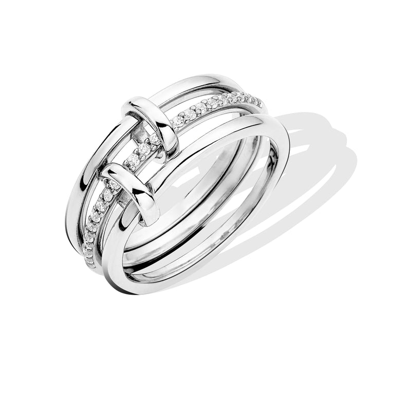 Silver Triple Band Ring