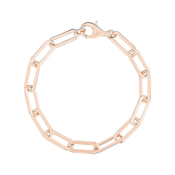 Rose Gold Large Link Chain Bracelet - Sale