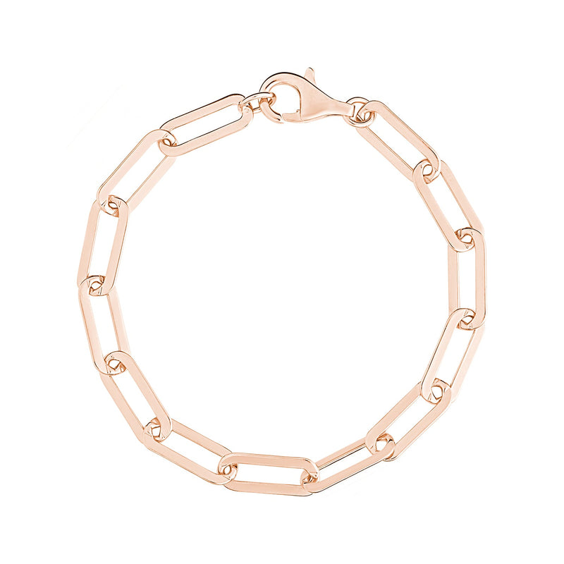 Rose Gold Large Link Chain Bracelet - Sale