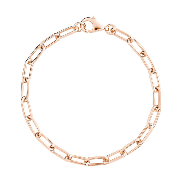 Rose Gold Small Link Chain Bracelet - Sale