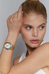 Gold Rainbow Bezel Watch - Sale