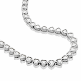 heart-shaped cubic zirconia necklace