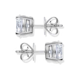 Silver 3ct cubic zirconia stud earrings by Rosie Fortescue Jewellery