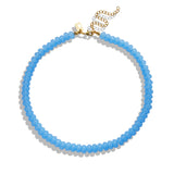 Blue Quartz Bead Necklace