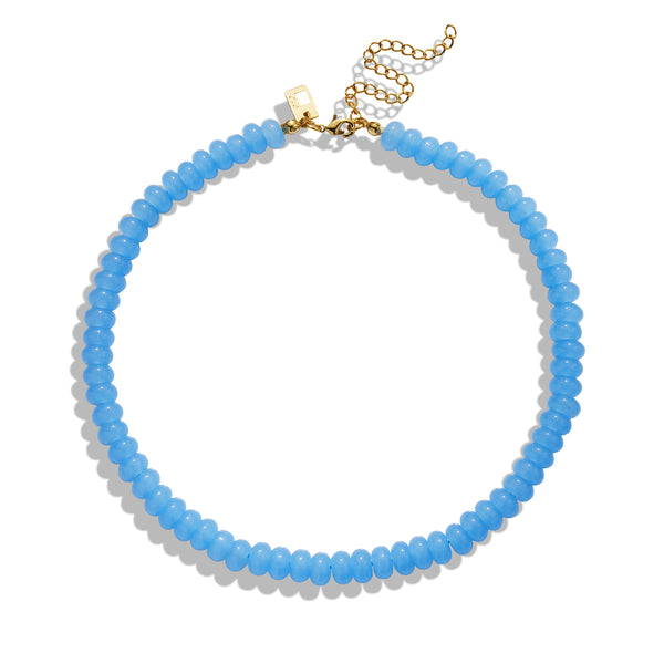 Blue Quartz Bead Necklace