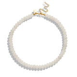 White Chalcedony Bead Necklace