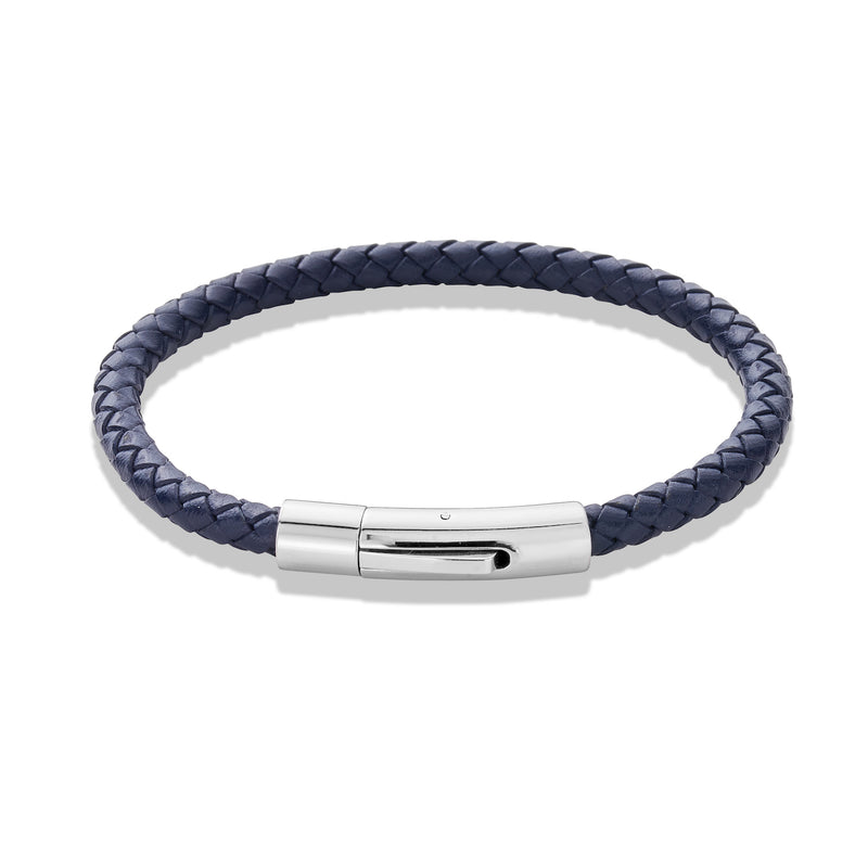 Dark Blue PU Leather Bracelet