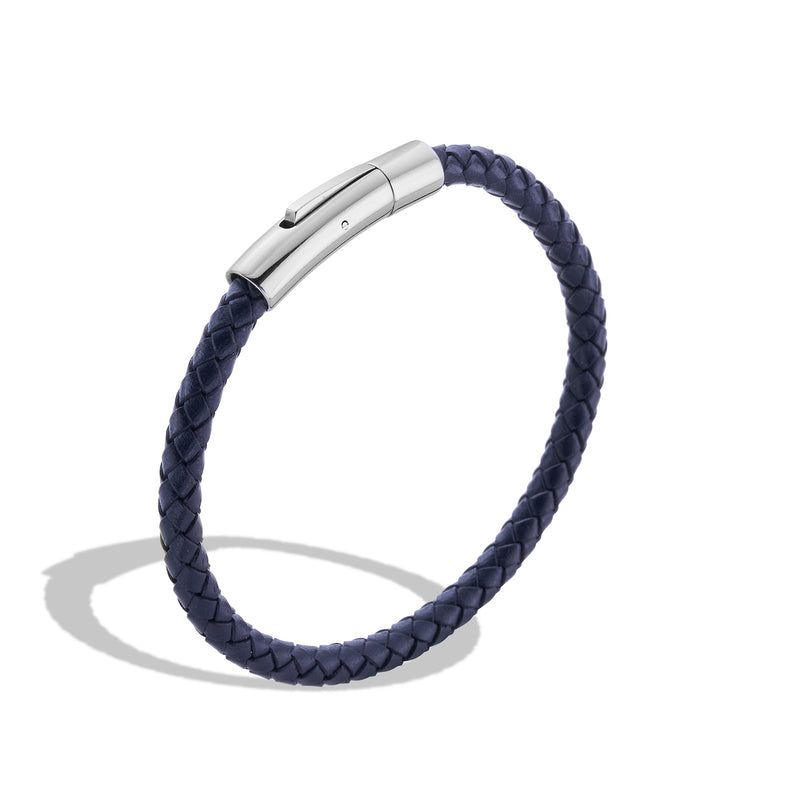 Dark Blue PU Leather Bracelet