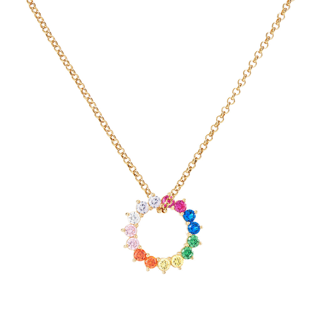 Rainbow Wheel Pendant Charm – Rosie Fortescue Jewellery
