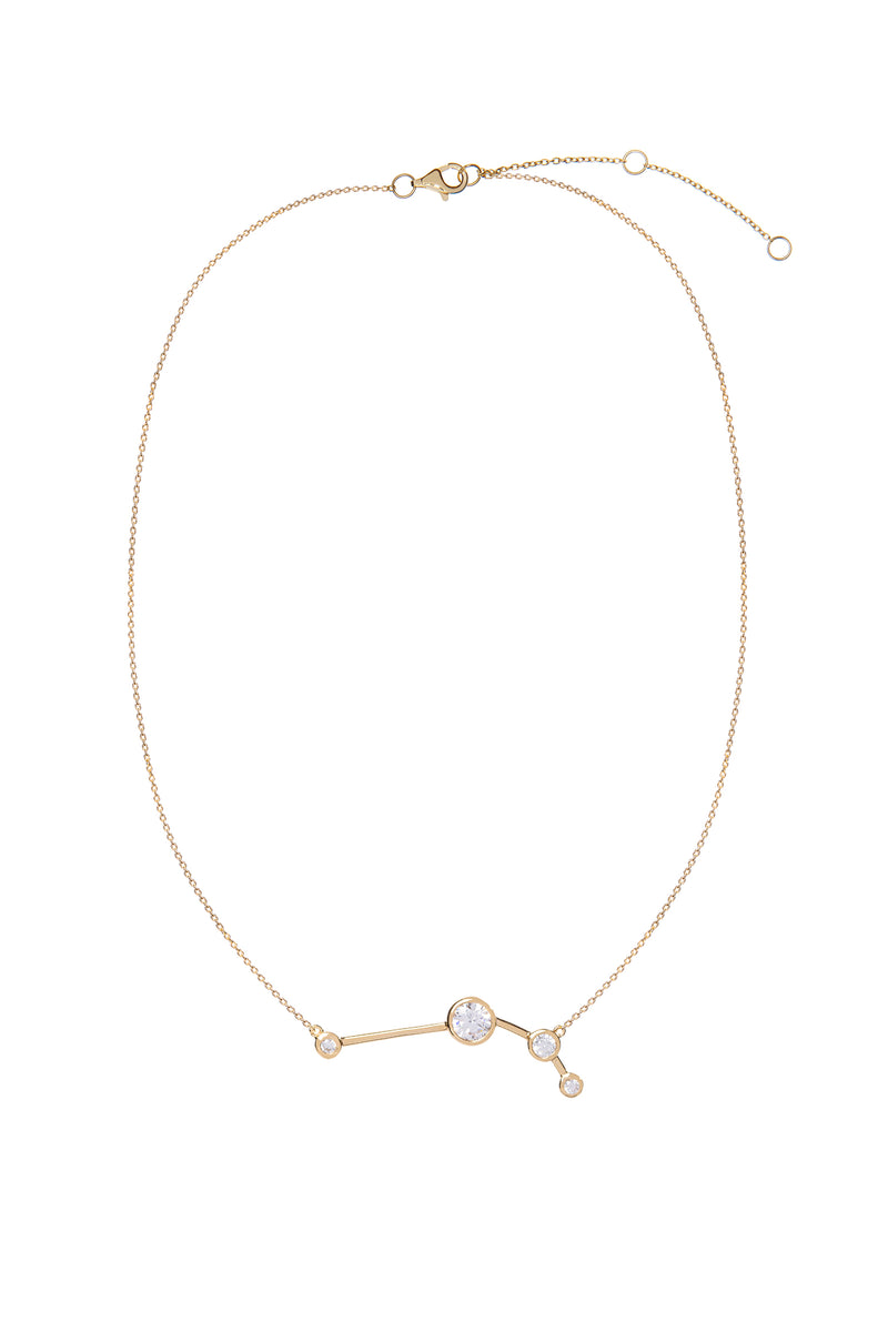 Aries Zodiac Gold Constellation Necklace