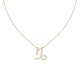 Capricorn Zodiac Gold Symbol Necklace