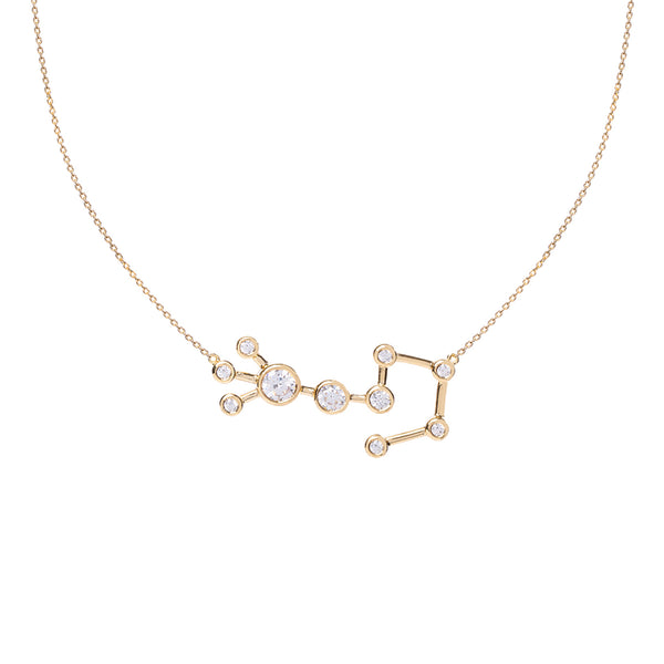 Scorpio Zodiac Gold Constellation Necklace