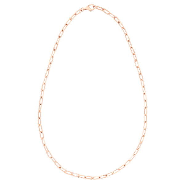Rose Gold Long Chain Necklace