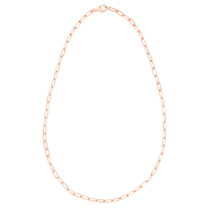 Rose Gold Long Chain Necklace