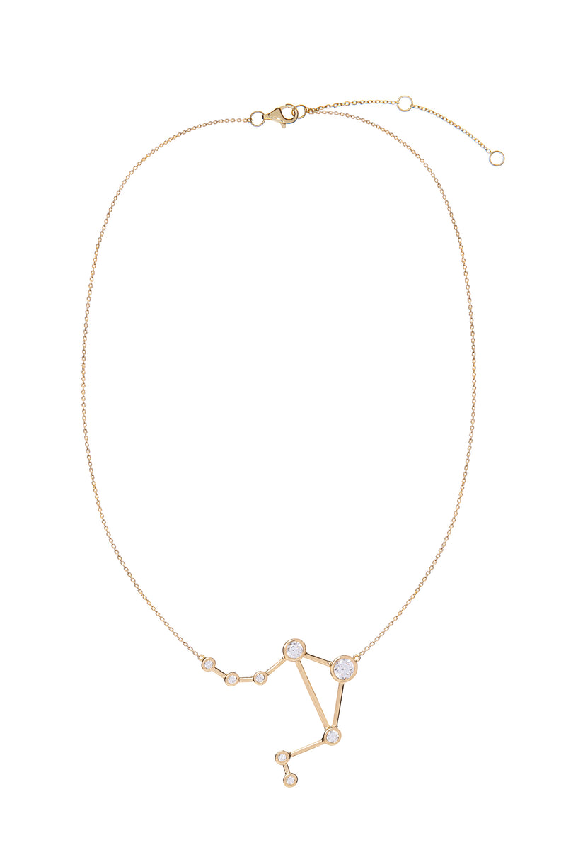 Libra Zodiac Gold Constellation Necklace