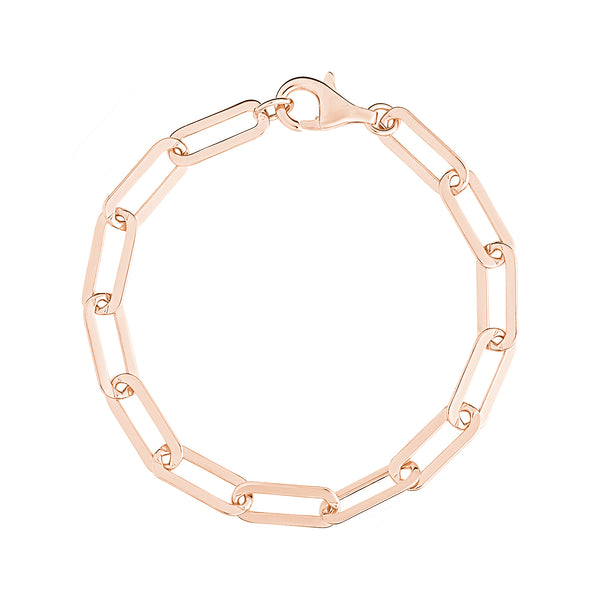 Rose Gold Large Link Chain Bracelet